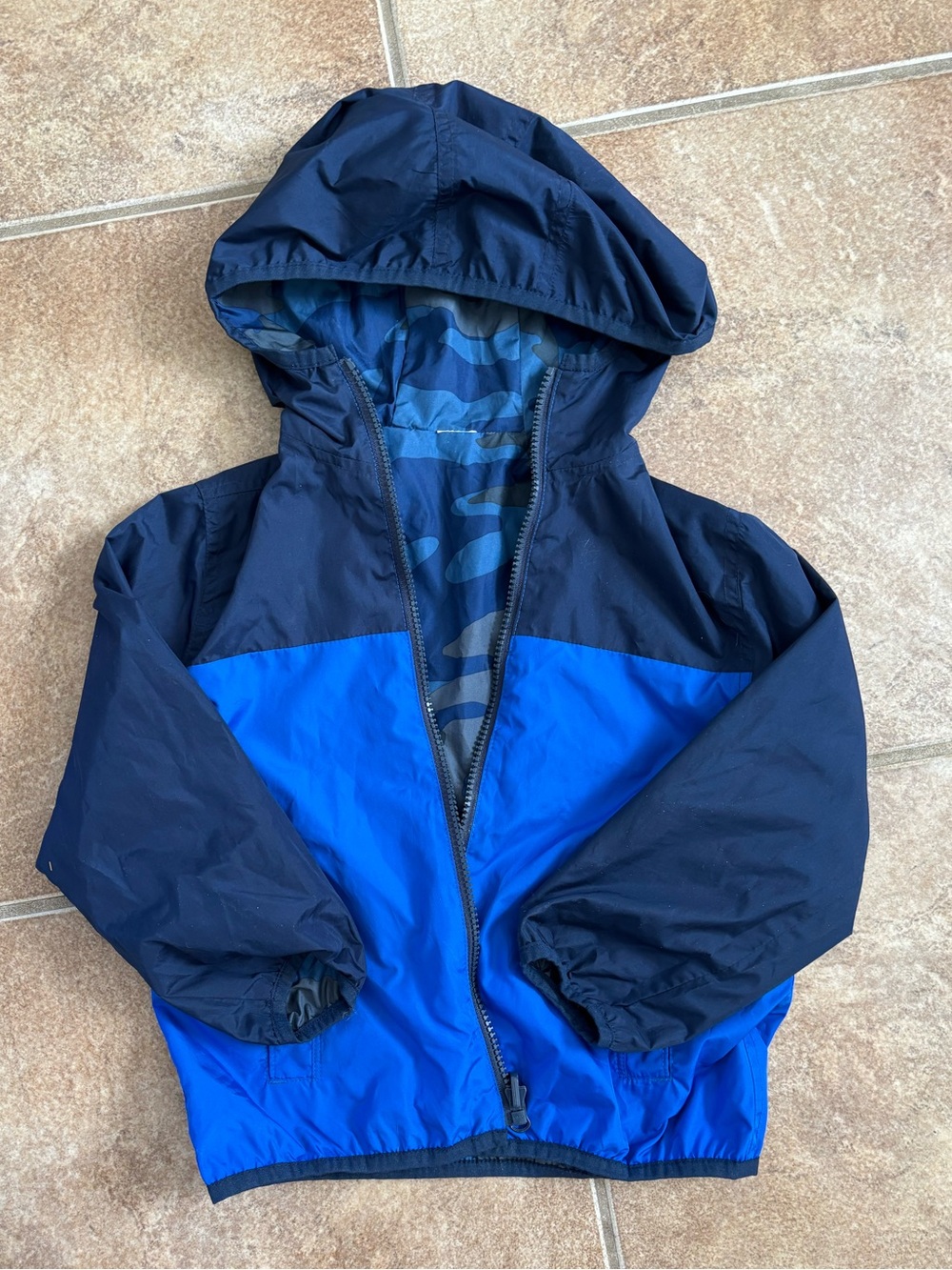 Kids' Blue Hooded Windbreaker Jacket gap